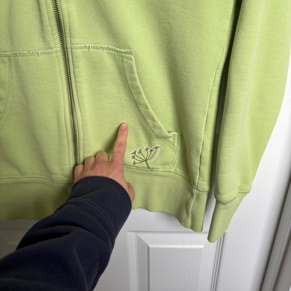 Outdoor Research Lime Green Full Zip Sweatshirt Size Medium - Picture 4 of 9